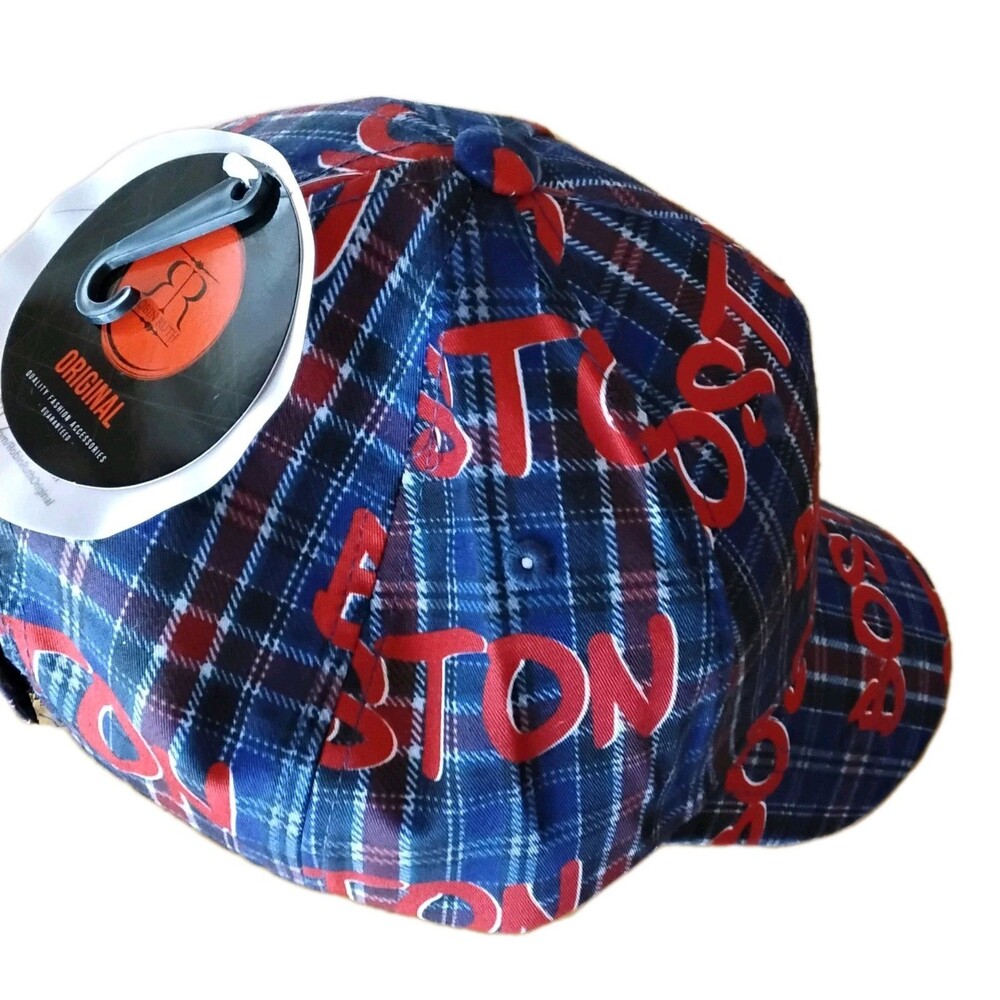 Boston Baseball Cap Robin Ruth Boston Hat All Over Design Excellent - Picture 2 of 5